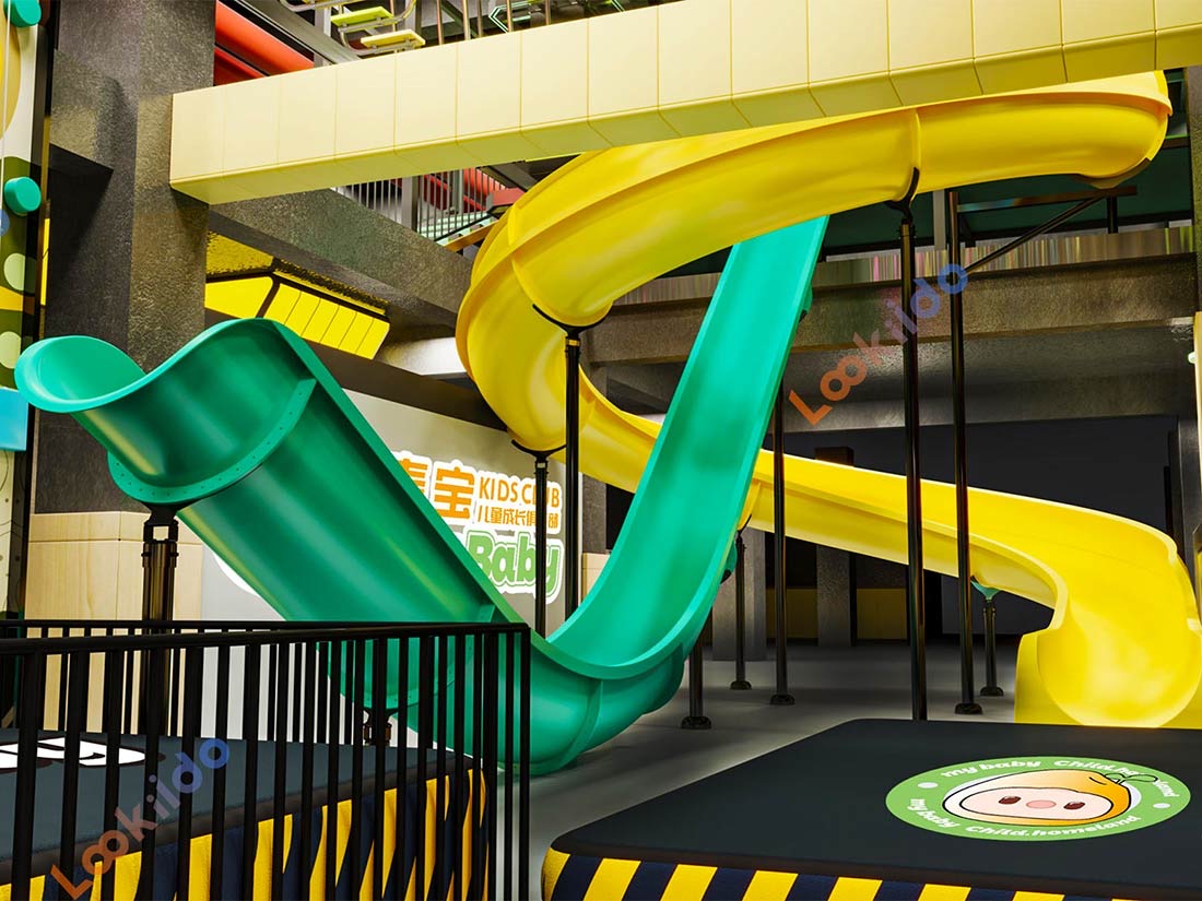 Giant slide parks — Wave, donut, tube and spiral slides